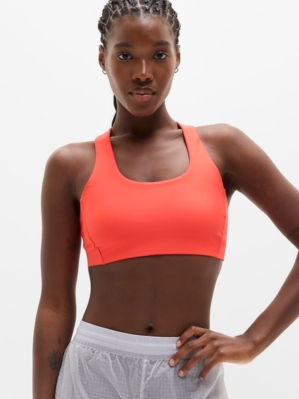 Old Navy Orange Racerback Sports Crop Bra
